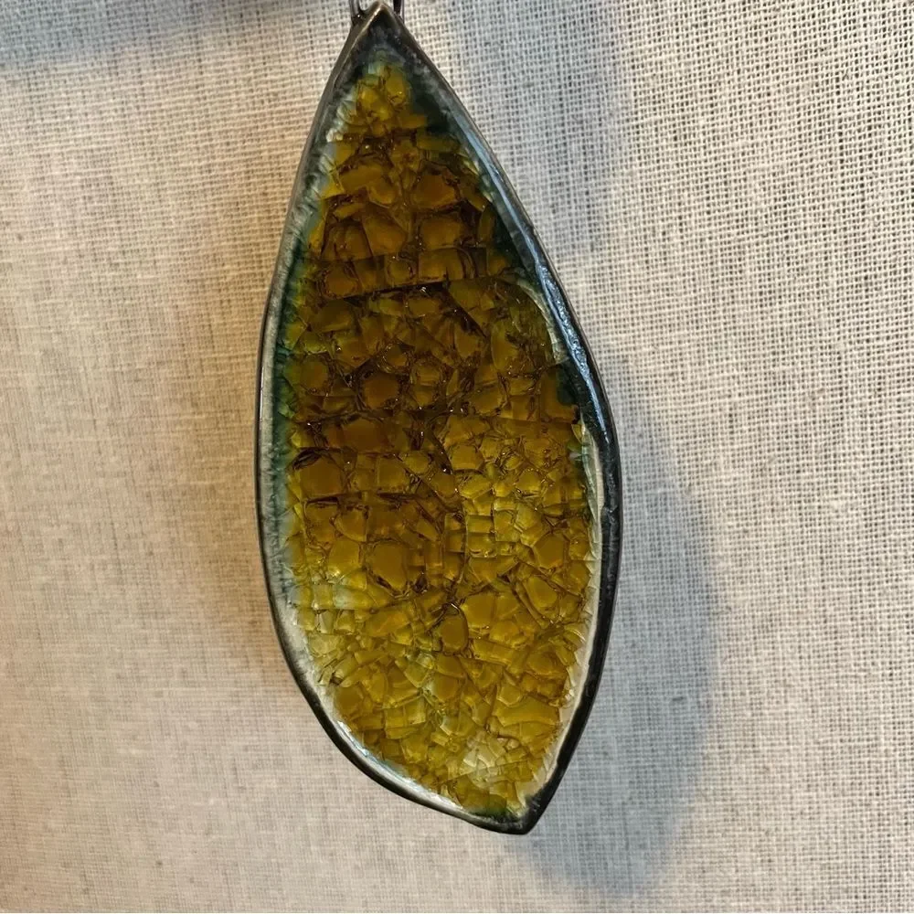 Christmas Ornament OOAK handmade ceramic and glass gift idea holiday decorations